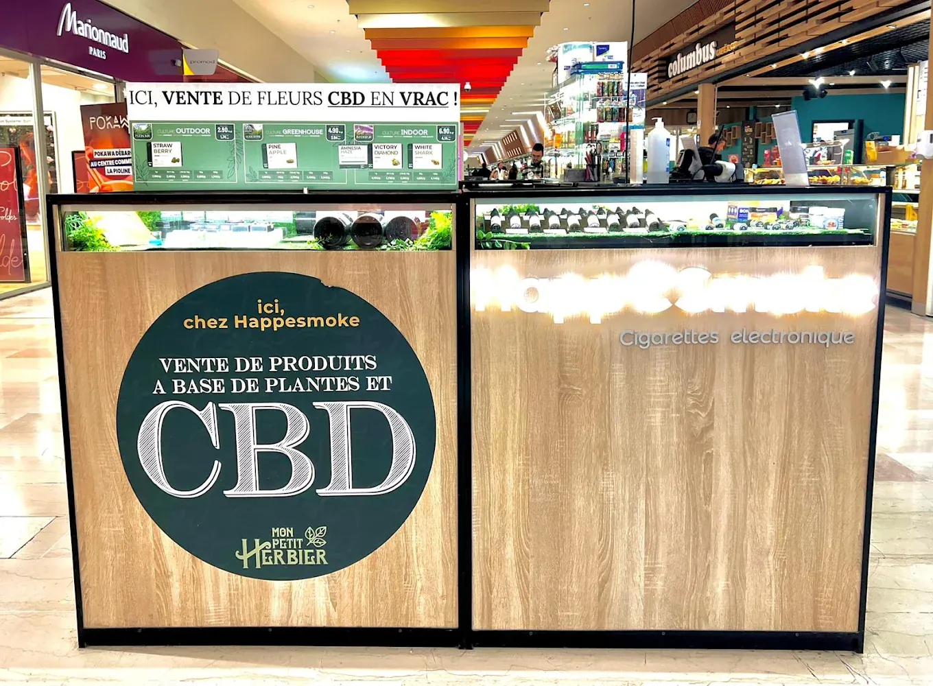 Corner CBD de la boutique HappeSmoke Les Milles