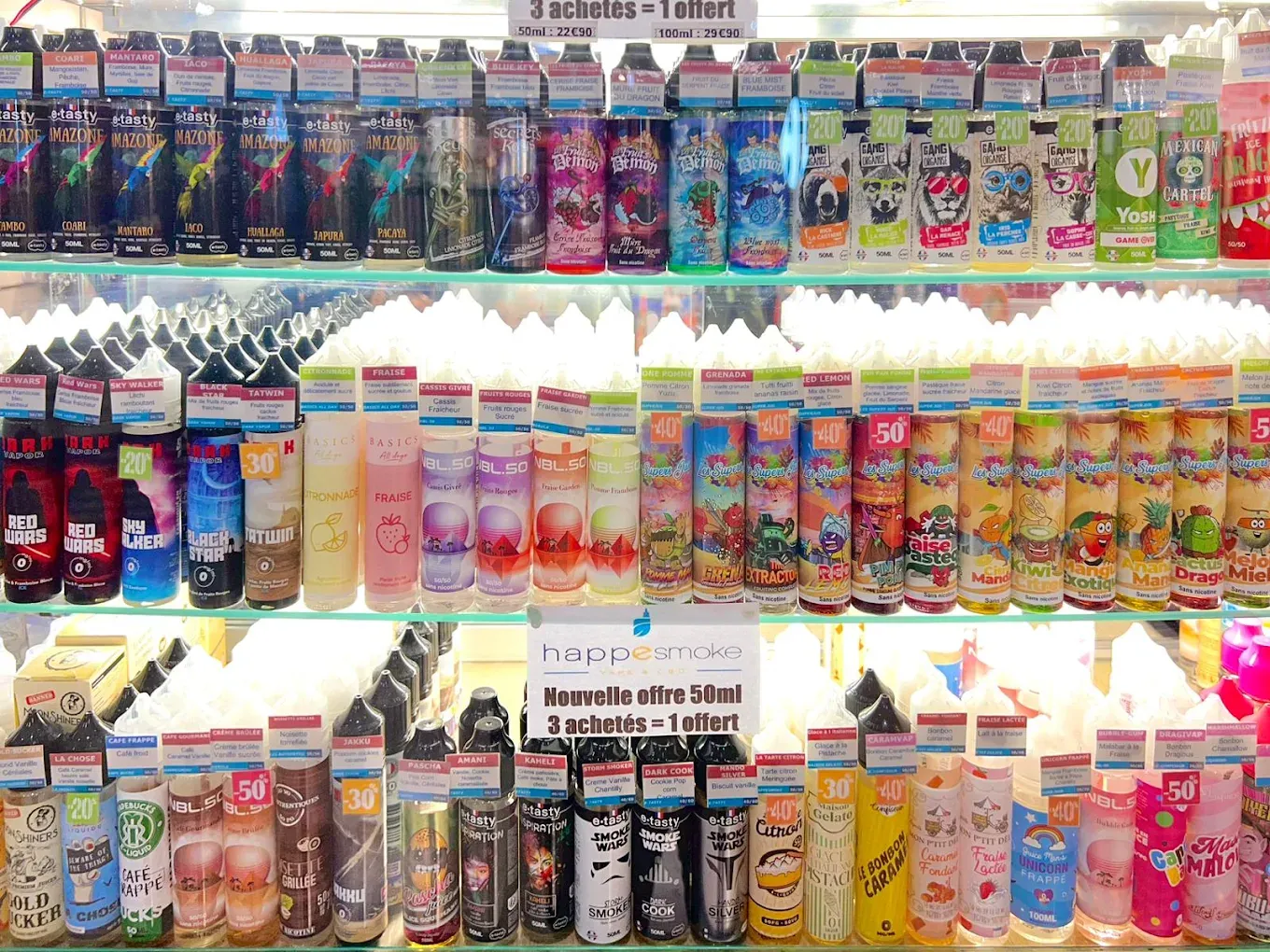 Corner e-liquides HappeSmoke Les Milles
